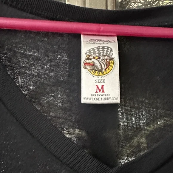 Ed Hardy Vintage Tee with Colorful Parrot Design - Picture 2 of 5